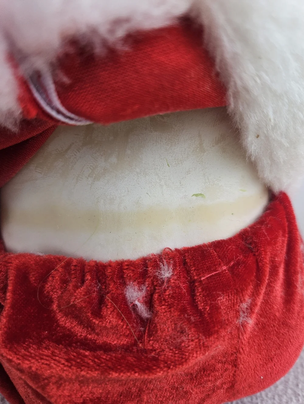 Baby Grinch Christmas Doll Green Santa Claus Soft Plastic Handmade 11